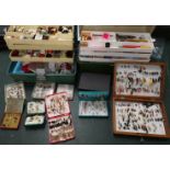 A large Selection of fishing flies; fly tying accessories; etc.