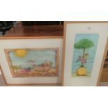 A colour etching ?Noah?s Ark?, another ?Lemon Trees? various other prints