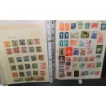 A selection of Chinese stamps on sheets