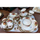 A Royal Albert Old Country Roses part dinner and tea service, approx 30 pieces