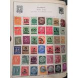 The Centurion Stamp Album with a collection of pre-war stamps