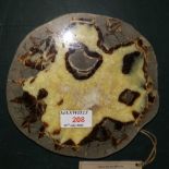 A natural stone formation, Septarian Nodule