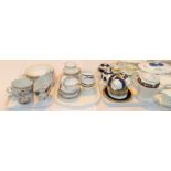 A selection of decorative dining and teaware, including Wedgewood, Royal Doulton and Minton