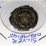 A Roman silver Denarius attributed to Trajan Decius 249 - 251AD