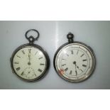 A hallmarked silver The "Express" English Lever open face pocket watch by J.G. Greaves of