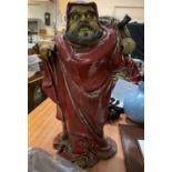 A large Chinese figure of a man (restored), ht 47cm