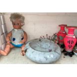 A 'Choosy Susie' doll; various decorative and other items