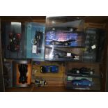 A collection of Batman related diecast vehicles