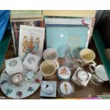 A collection of Royal Commemorative china; books; pamphlets; etc.