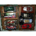 A selection of scale model classic cars and vehicles, boxed/unboxed