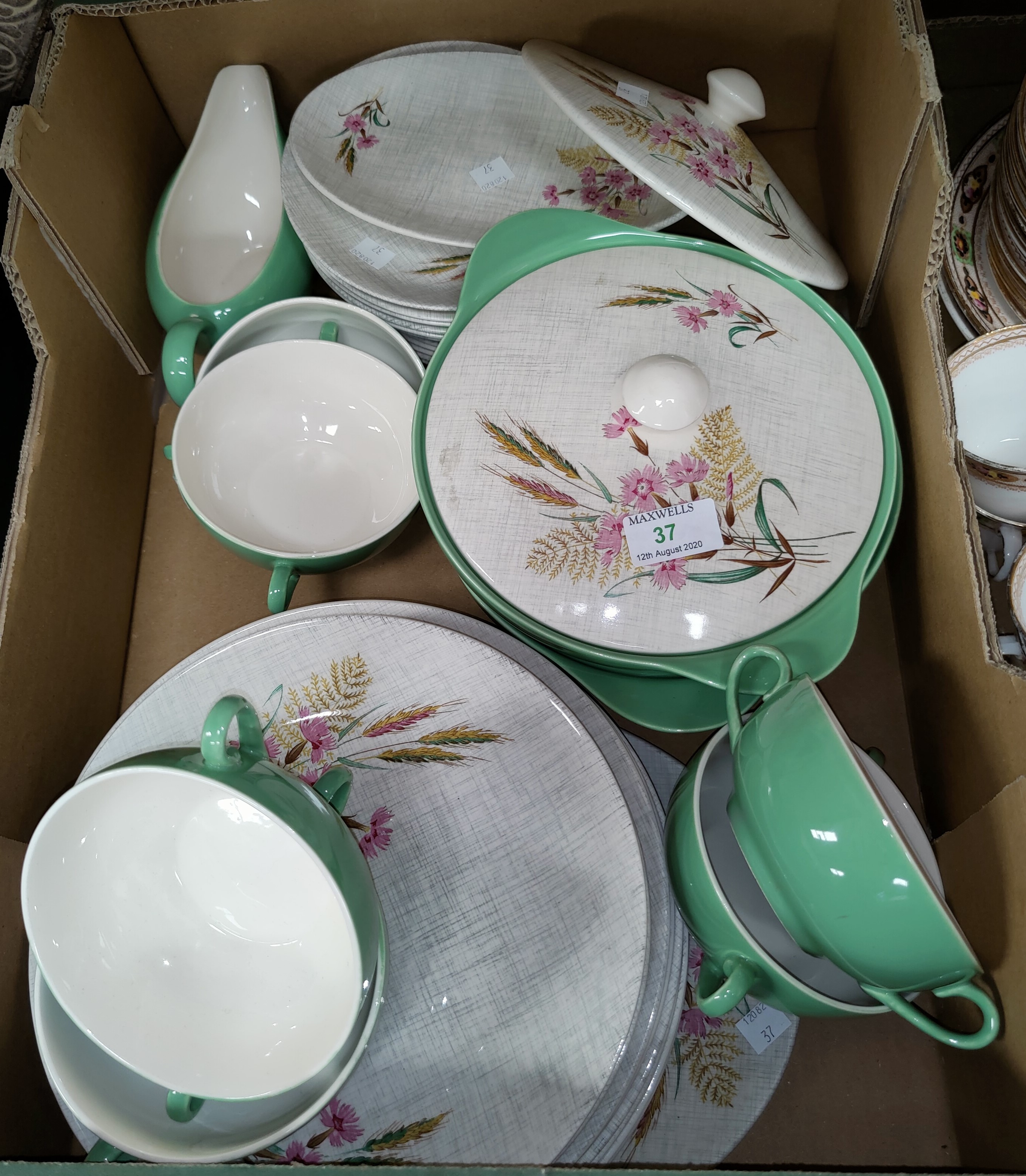 A 1950's floral dinner service by J & G Meakin, 6 setting; 2 part tea services; decorative china - Image 2 of 2