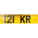 121 KR A pre-1963 personal number plate held on retention with instructions to sell by auction