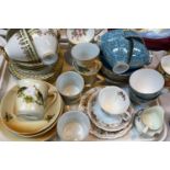 3 bone china tea services. other teaware and Carltonware etc