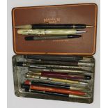 A selection of vintage propelling pencils