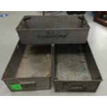 Three SU carburettor boxes for Merlin engines, Lancaster bomber, Spitfire; etc.