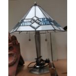 A modern Tiffany style table lamp