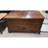 An early19th century small oak mule chest