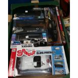 A selection of film related diecast cars, scale models: Spin Out; Elvis Presley; Fast'n'Furious;