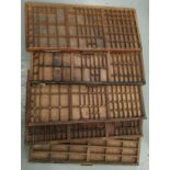 Four vintage printing trays (some ww damage)