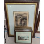 After W Sadler, signed in pencil, a set of 6 Lake District prints and a 1937 copy of The Pictorial