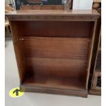 A reproduction mahogany bookcase etc