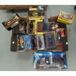 A collection of TV/Film diecast cars: James Bon d; Mr Bean; Chitty Chitty Ban Bang; etc.