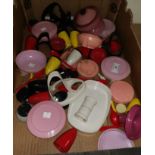 A selection of various Bakelite dinner ware etc