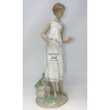 A Lladro figure: "Privilege" "Flowers for a Goddess" boxed
