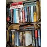 A selection of hard back books mainly historical and historical fiction titles