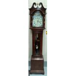 An early 19th century style mahogany long case clock commemorating Nelson/Trafalgar by Comitti