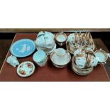 A selection of China including Ainsley, Wedgewood, Old Country Roses and Royal Albert