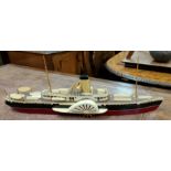 A scratch built model of the Royal Eagle steamer ship