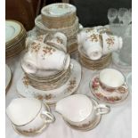 A Colclough Autumn Leaf dinner and tea service, 8 setting, 64 pieces approx