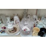 A selection of decorative china and glassware