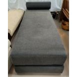 A convertible studio couch in grey by John Lewis