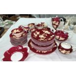 A Wedgwood "Ruby Tonquin" tea and coffee service, 12 setting