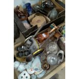 A selection of decorative items and bric a brac; a gentleman's tweed jacket etc