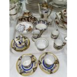 A 1930's Noritake 15 piece coffee service; a Royal Crown Derby vase; etc.