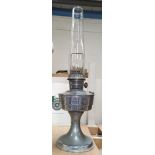 A Chrome oil lamp