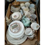 A selection of commemorative china etc.