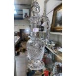 A STUART cut crystal claret jug