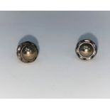 A pair of George Jensen silver stud earrings