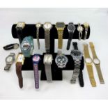 A large selection of mainly Gents quartz fashion watches, including Timex, Sekonda etc.
