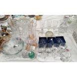 A selection of cut glassware: Edinburgh crystal; Caithness; etc.