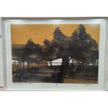 HARRISON, soft ground etching 'The Fig Tree', No 37 of 50, signed and dated 1959, 46 x 68 cm, framed