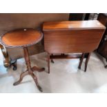 An early 20th century mahogany Sutherland table