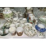 A selection of Wedgwood Strawberry china: trinket boxes; vase; etc.; a selection of decorative china