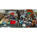 A large selection of artist's pastels, paints etc