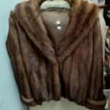 A brown mink jacket