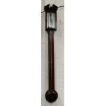 A reproduction Georgian style mahogany stick barometer